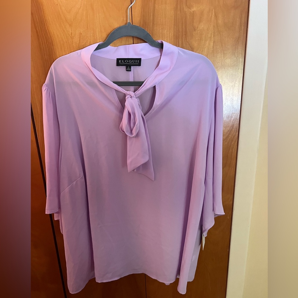 ELOQUII purple blouse size 24